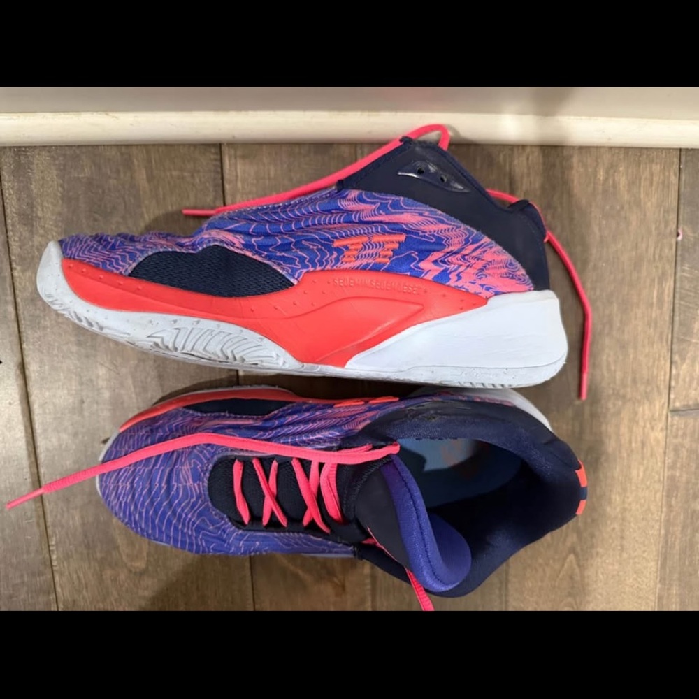 7Y Blue and Pink Athletic Sneakers - Picture 3 of 3
